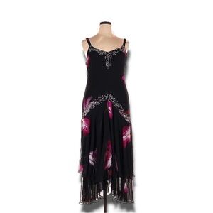 LuLu’s Beautiful Midnight Dress Floral | Fringes | Cocktail | Formal Size XL NWT